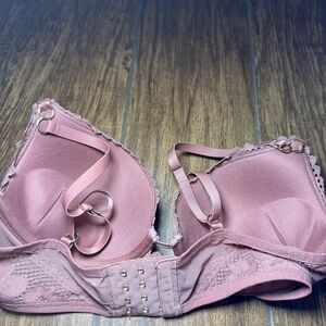 Aerie Lace Detail Bra in Soft Pink
